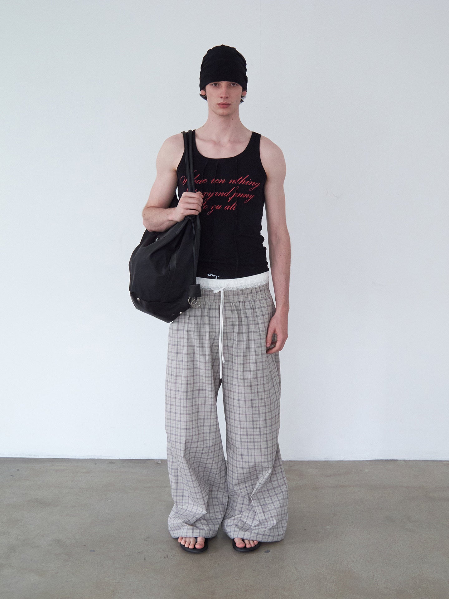 Patchwork Crew-Neck Tank Top