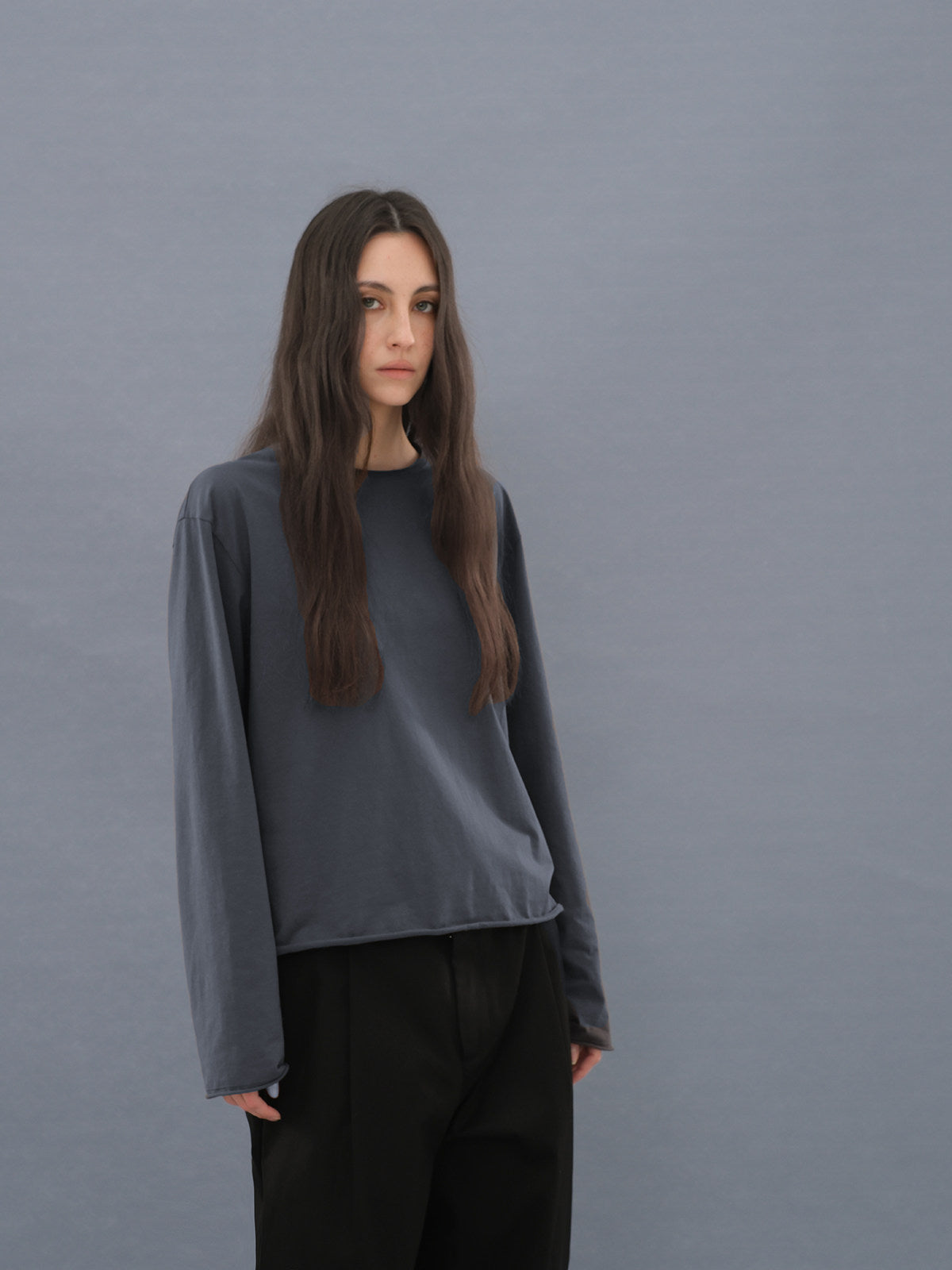 T-shirt with Roll-Up Sleeves
