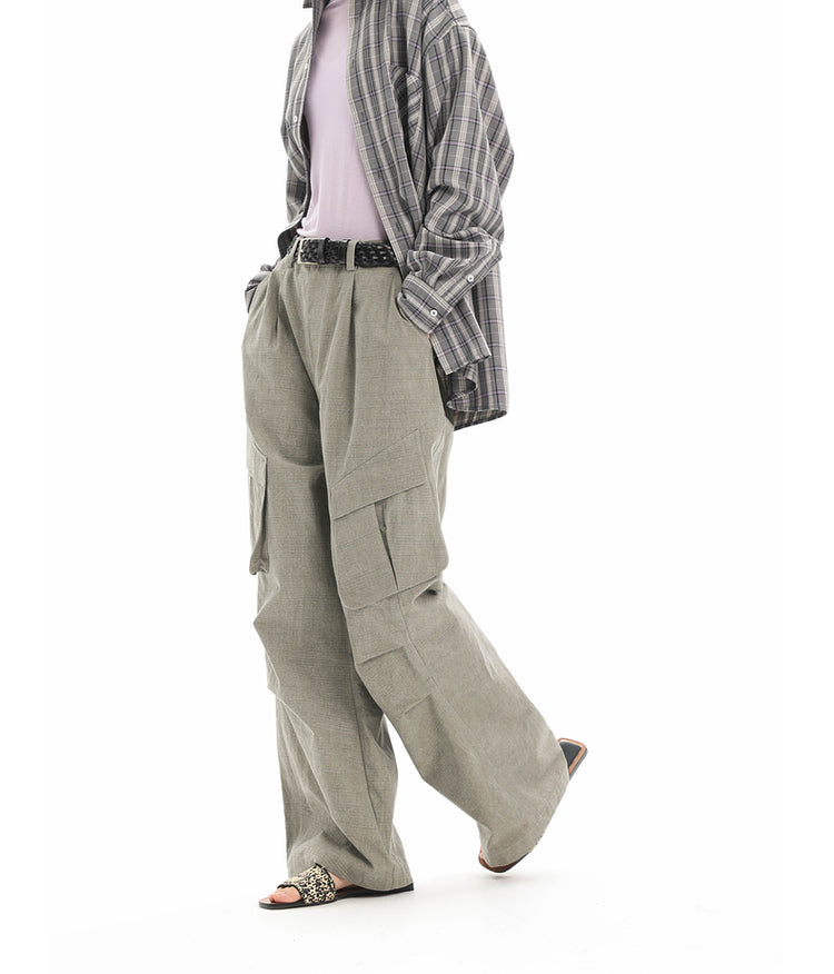 Diagonal pockets Casual pants