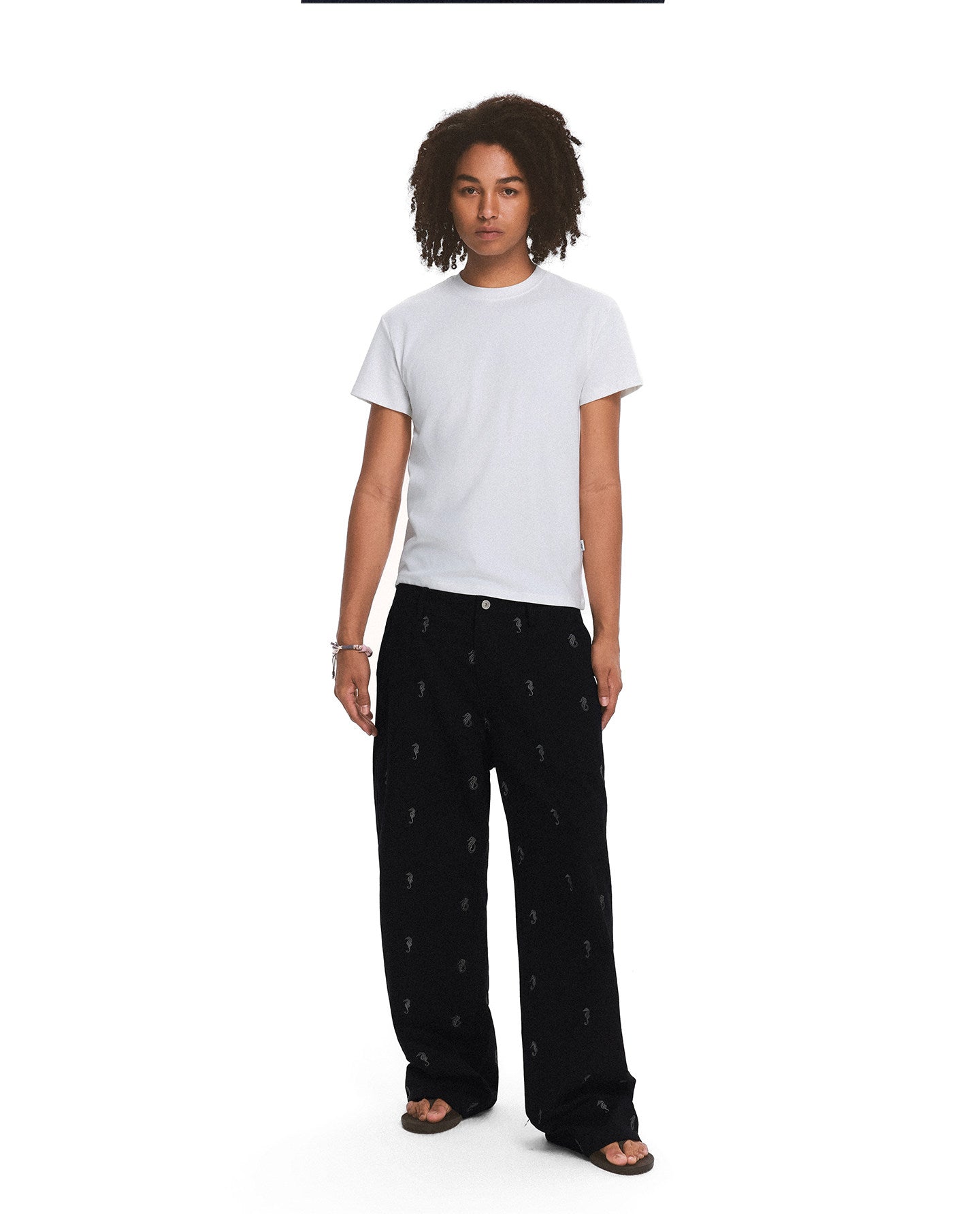 Basic Solid-Color Slim-Fit T-Shirt