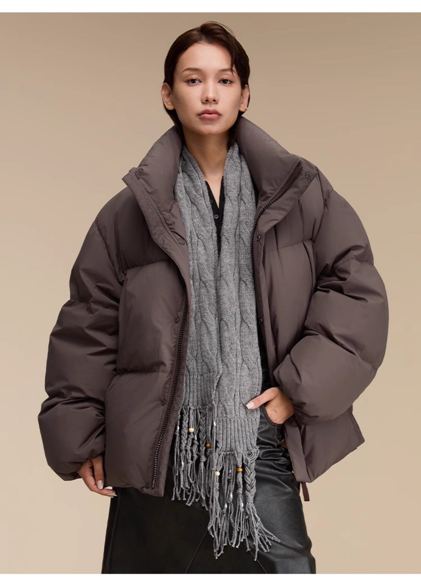 Short Loose Down Jacket