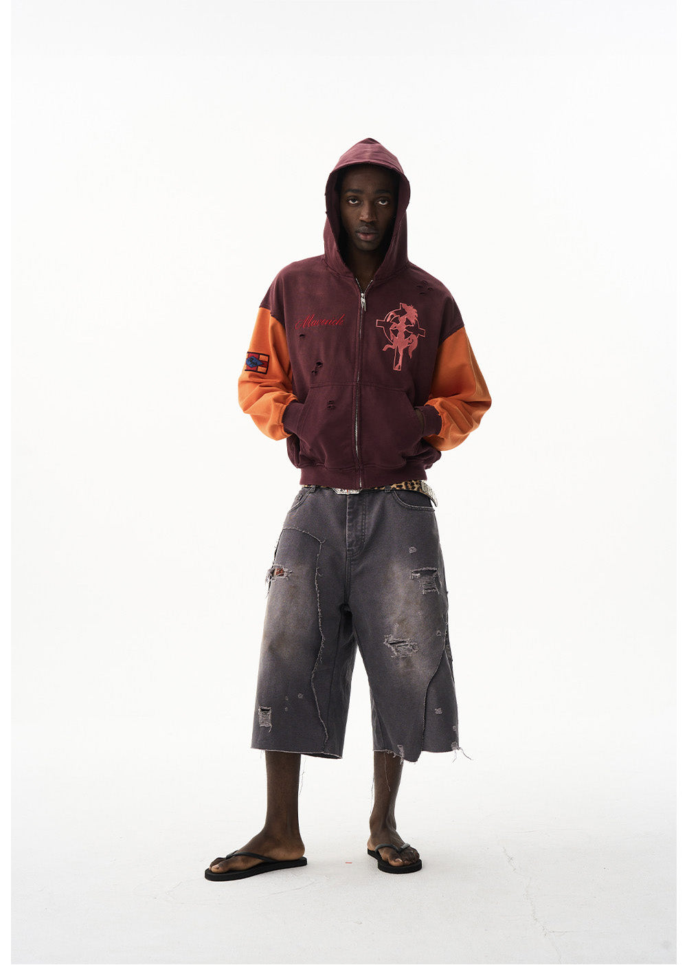 Wash-processed Loose-fit Casual Sweatshirt