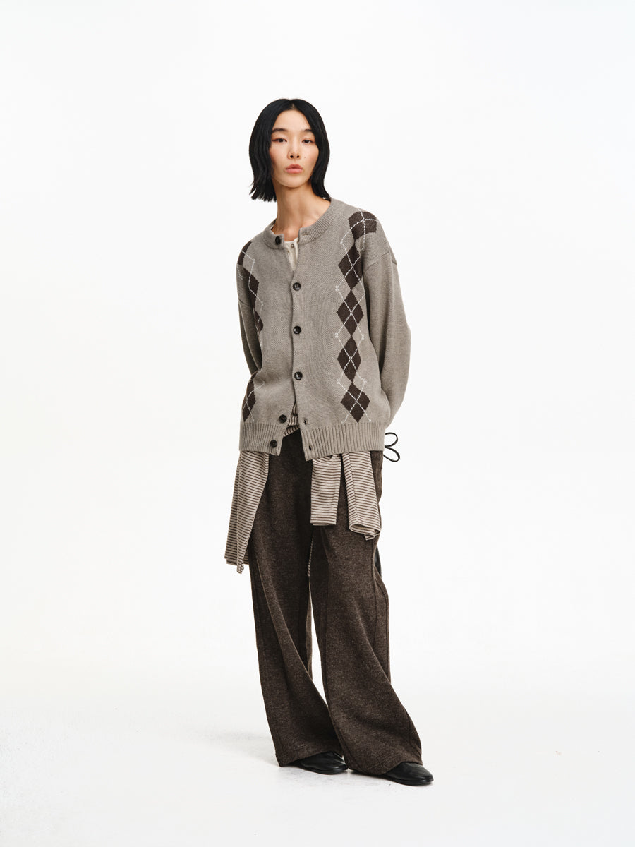 Hand-Draped Knit Cardigan