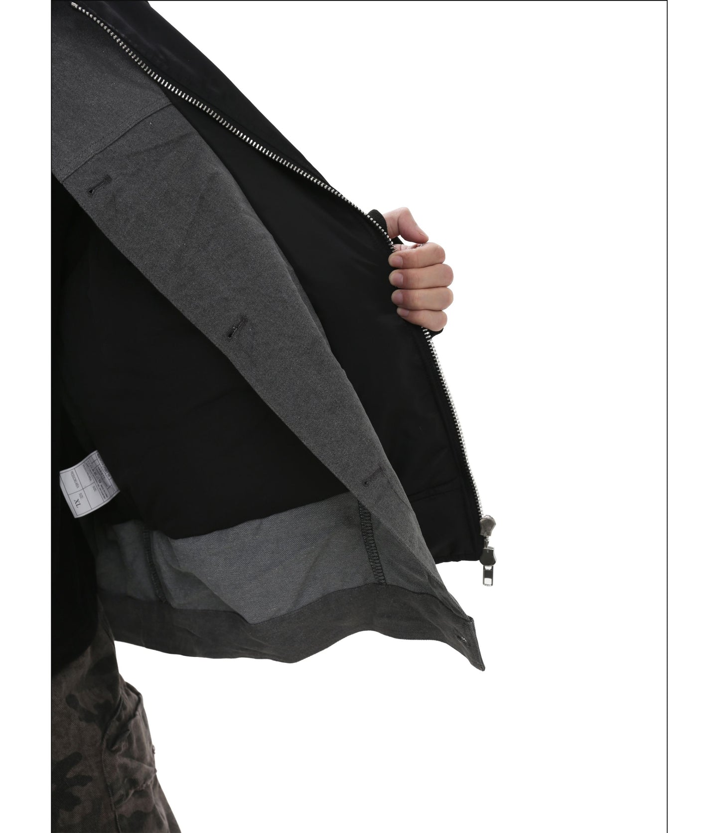 Stitch design lapel cotton jacket