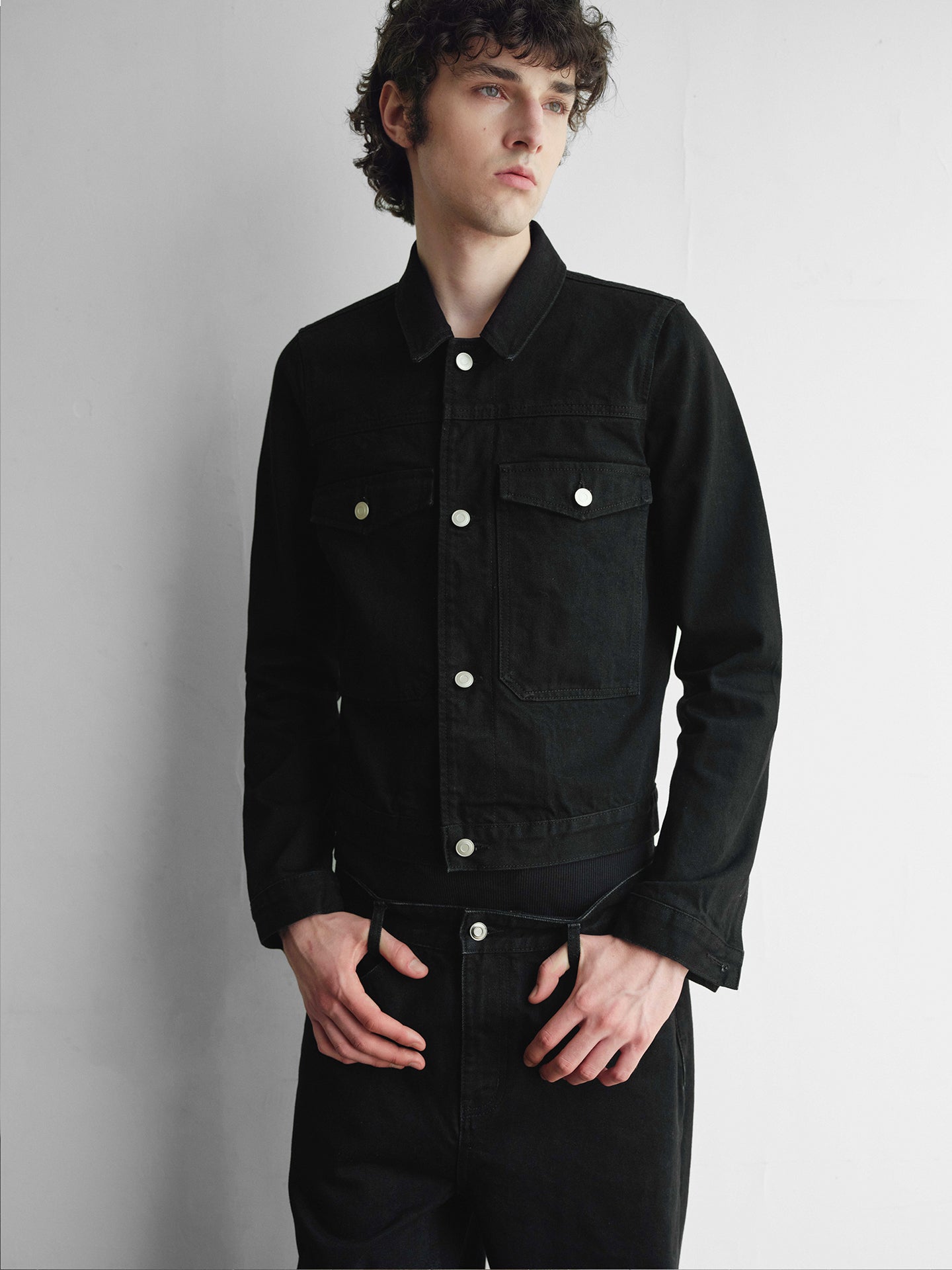 Carbon Black Denim Jacket