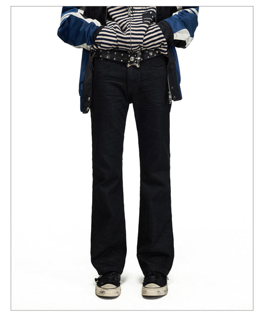 Waxed Retro Slim Jeans