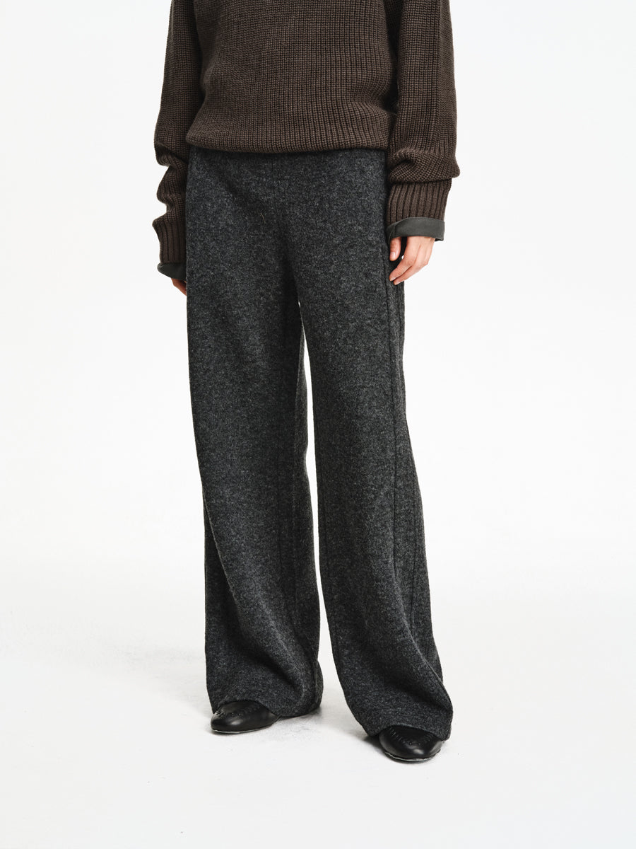 Drawstring Knit Casual Pants