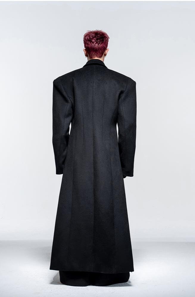 Shoulder Waist Long Coat