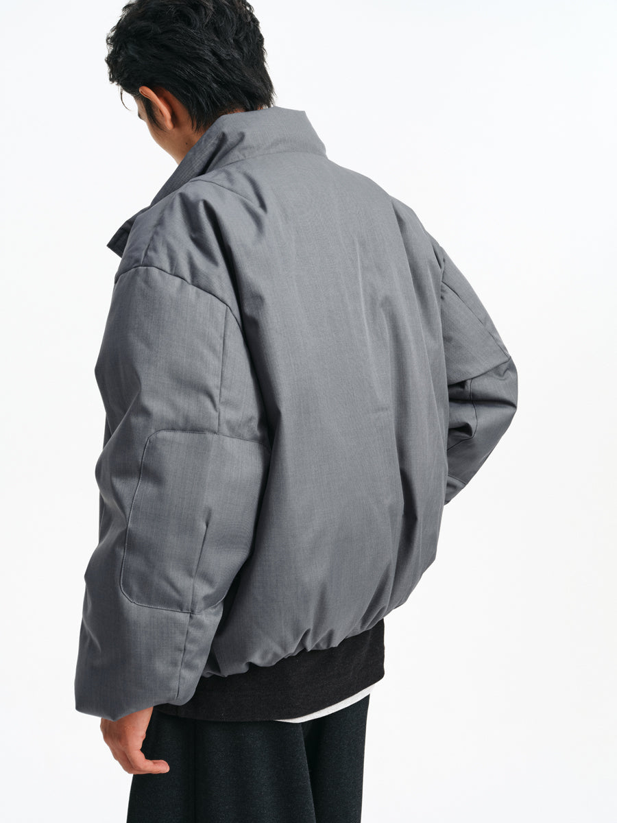 Linen-Style Down Jacket