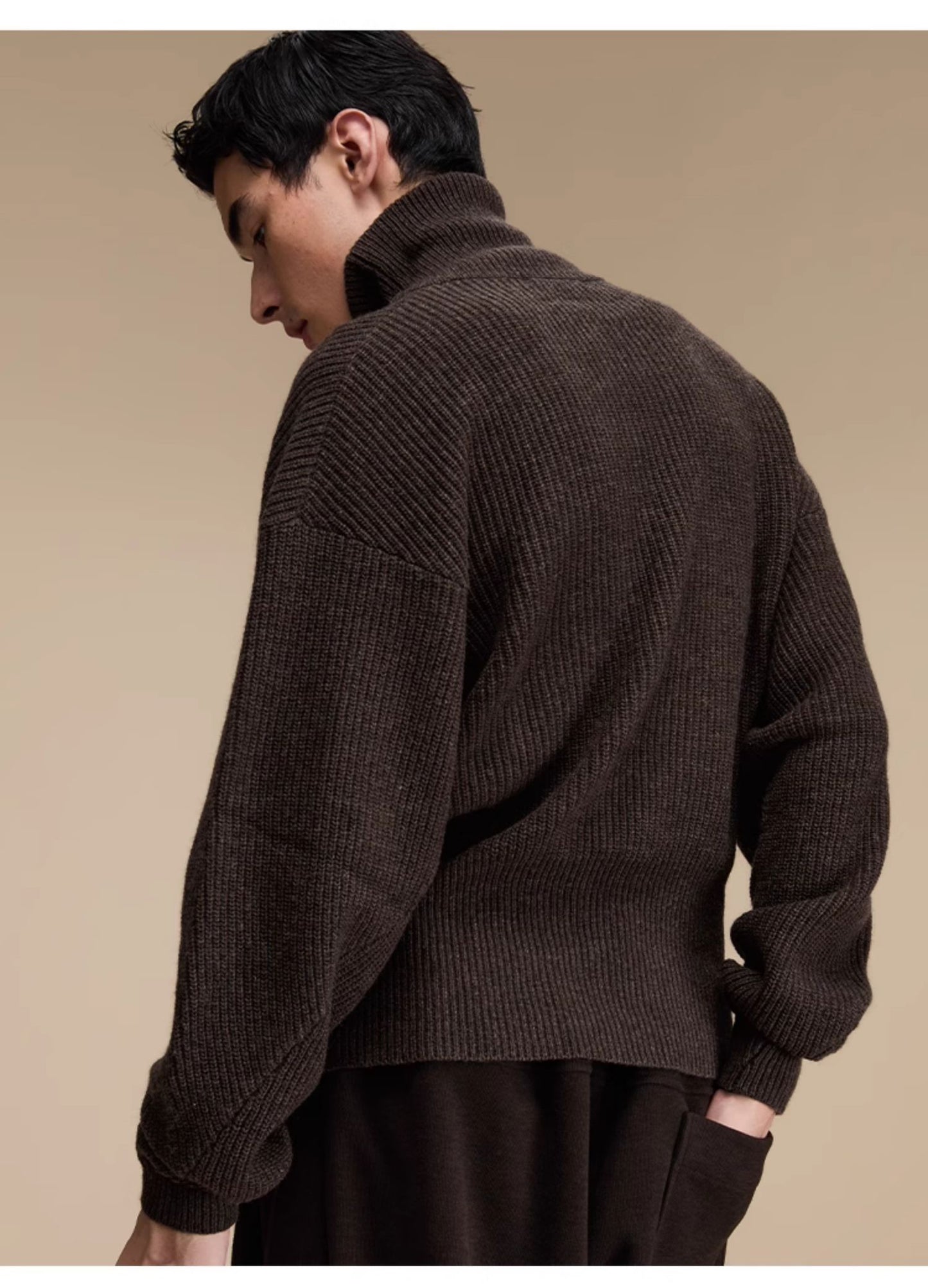 Wool blend turtleneck sweater