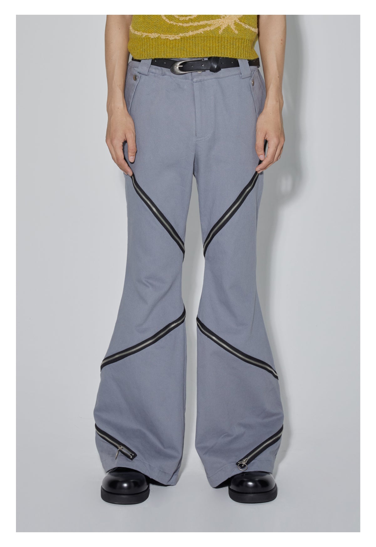 High Street Zipper Casual Pants