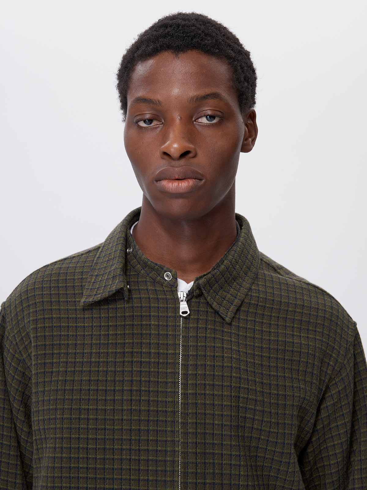 Cotton Check Pattern Jacket