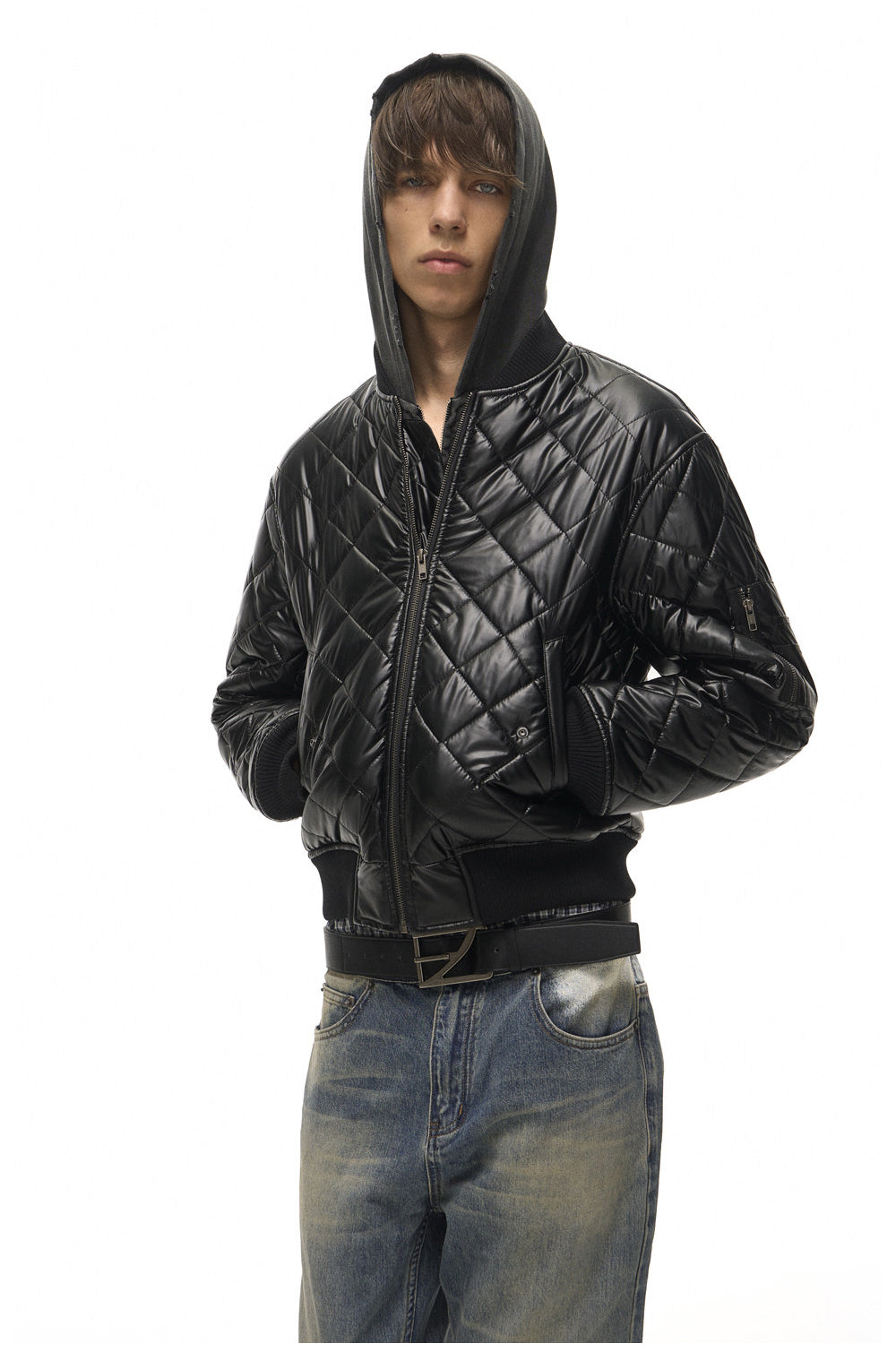 Quilted MA-1 Short Flight Jacket