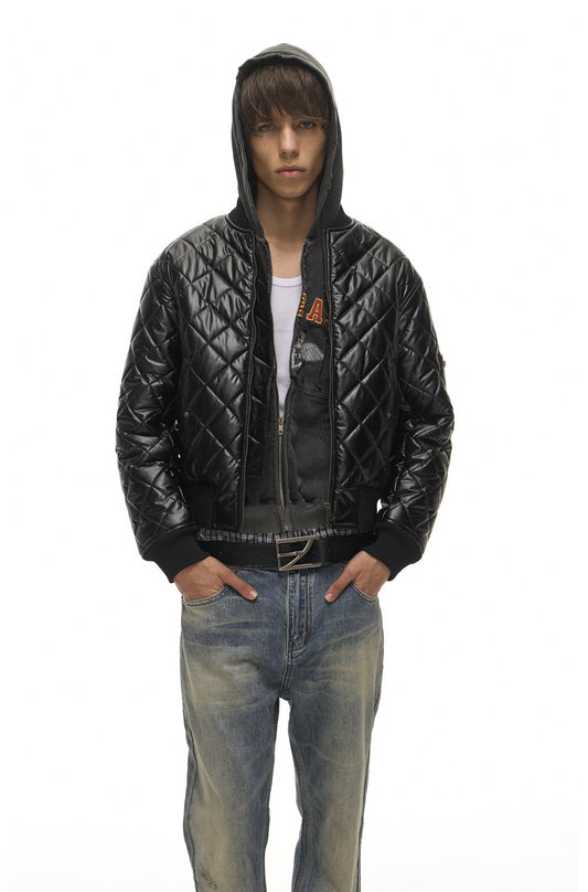 Quilted MA-1 Short Flight Jacket