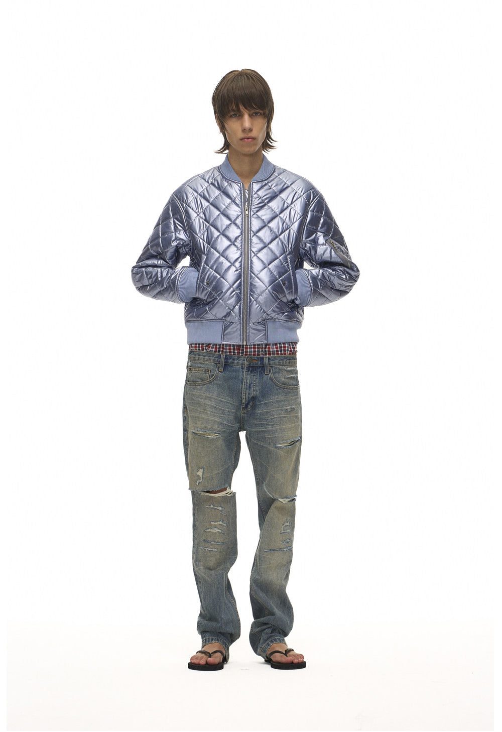 Quilted MA-1 Short Flight Jacket