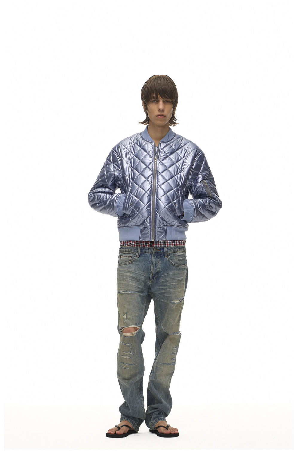 Quilted MA-1 Short Flight Jacket