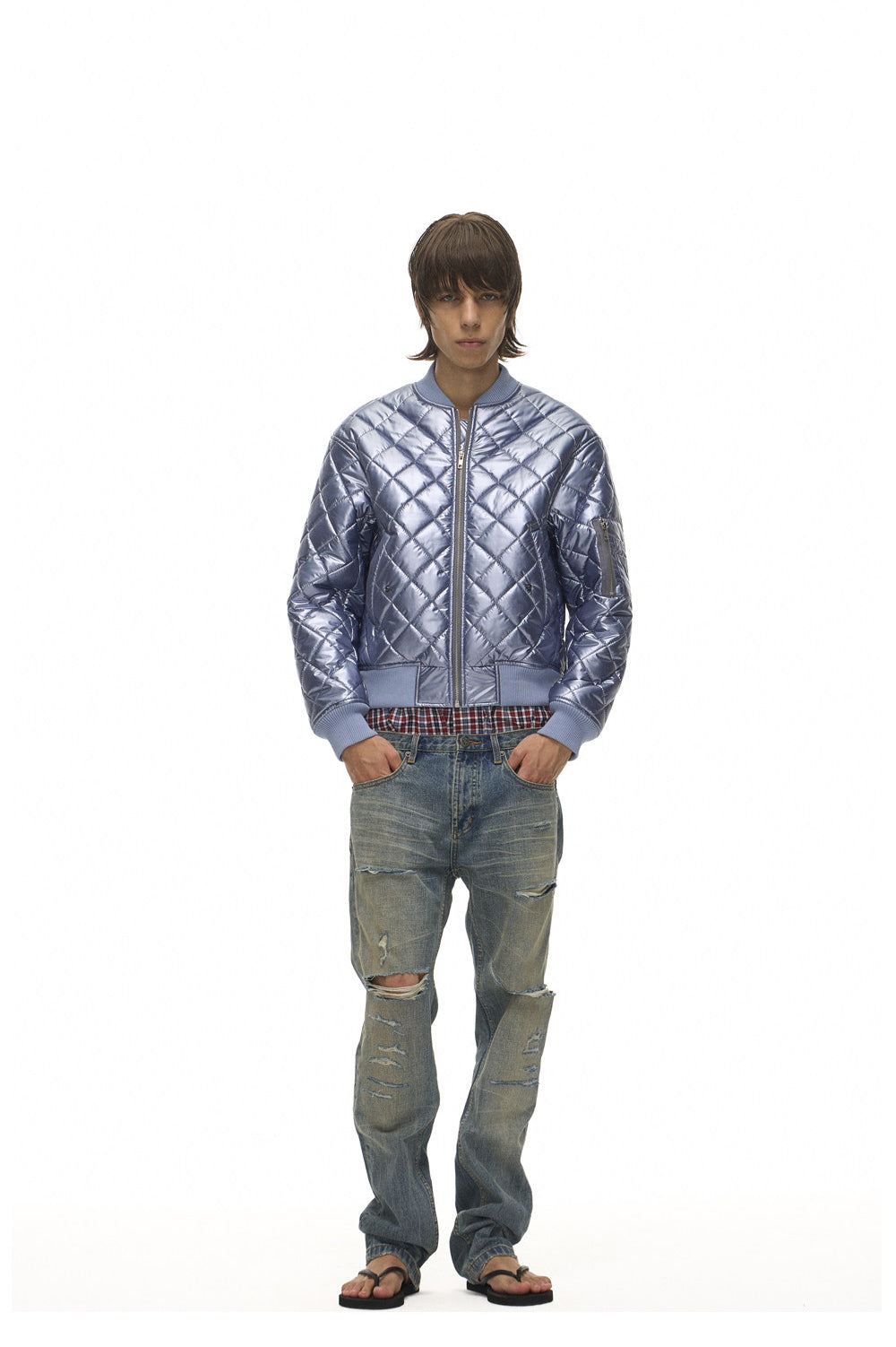 Quilted MA-1 Short Flight Jacket