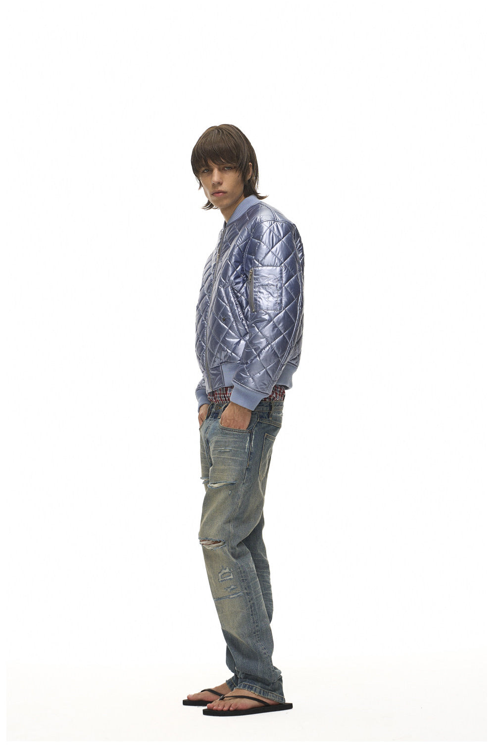Quilted MA-1 Short Flight Jacket
