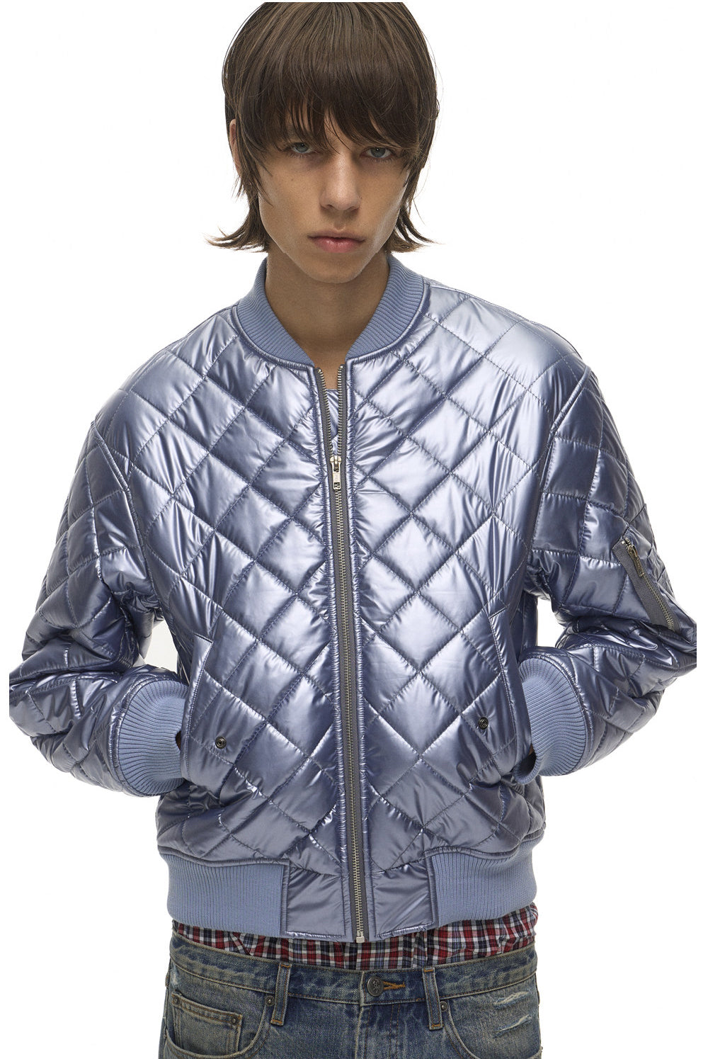 Quilted MA-1 Short Flight Jacket
