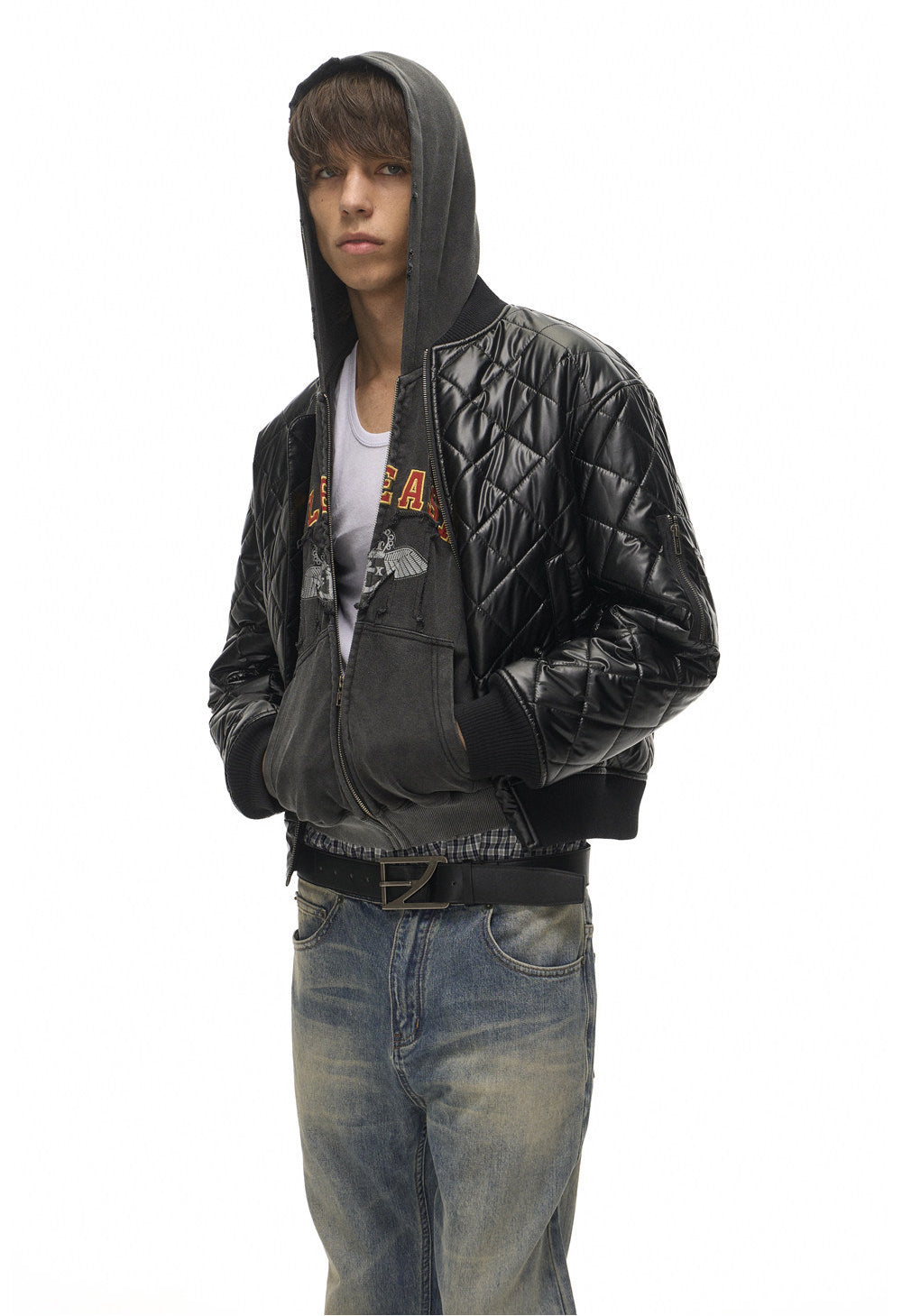 Quilted MA-1 Short Flight Jacket