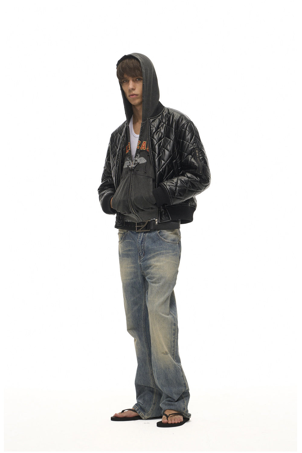Quilted MA-1 Short Flight Jacket