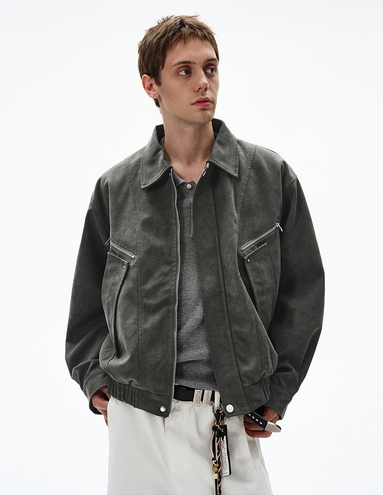 Retro Suede Work Jacket