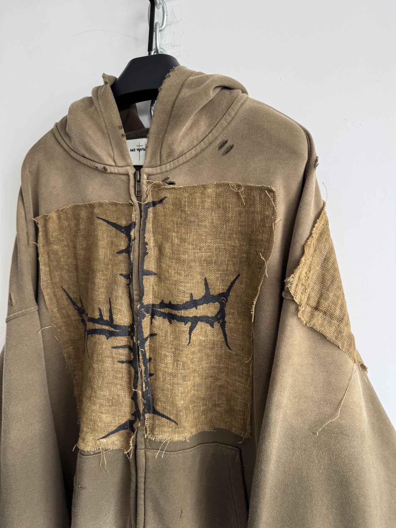 Patchwork Damaged Parka