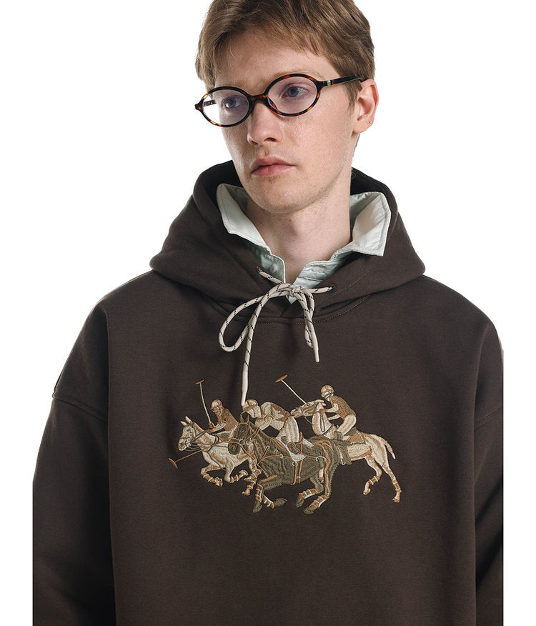 Embroidered Short Sweatshirt