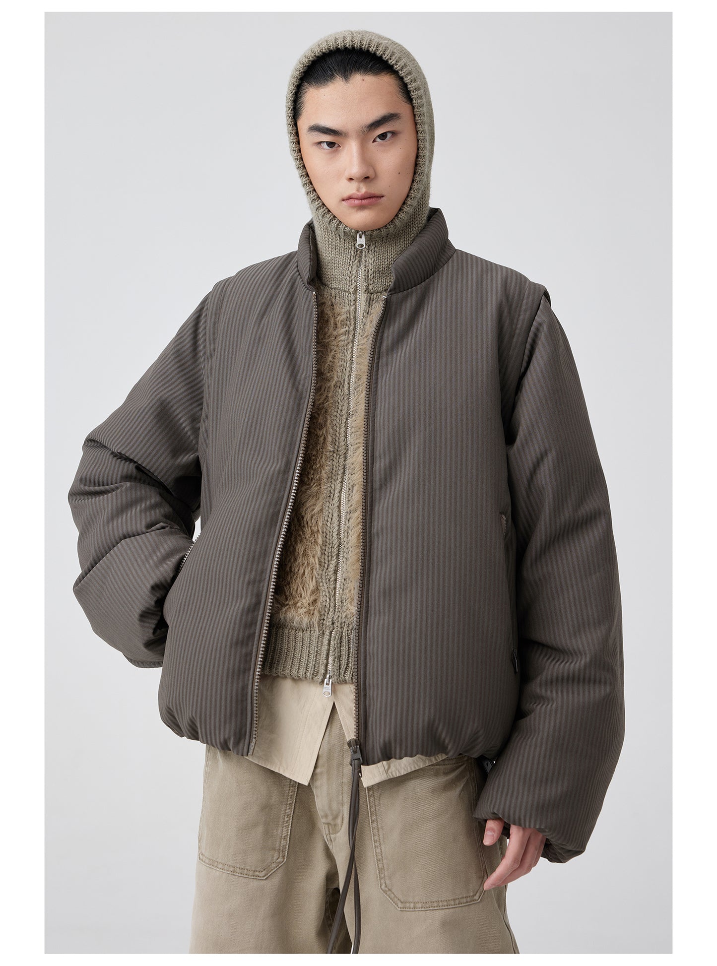 Detachable Sleeve Down Jacket