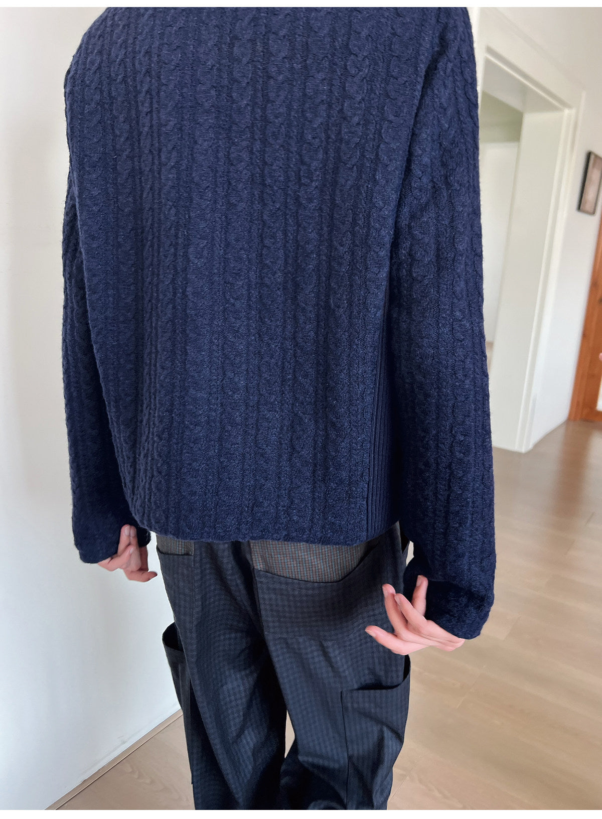 Lightweight Wool Knit Jacket