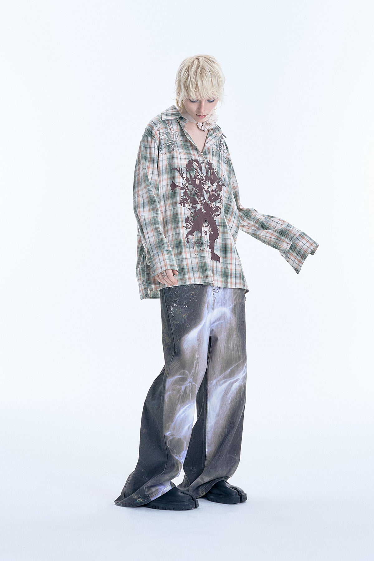 Digital Print Casual Pants