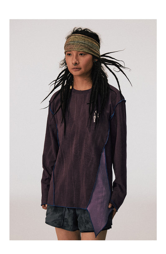 Washed Patchwork T-Shirt