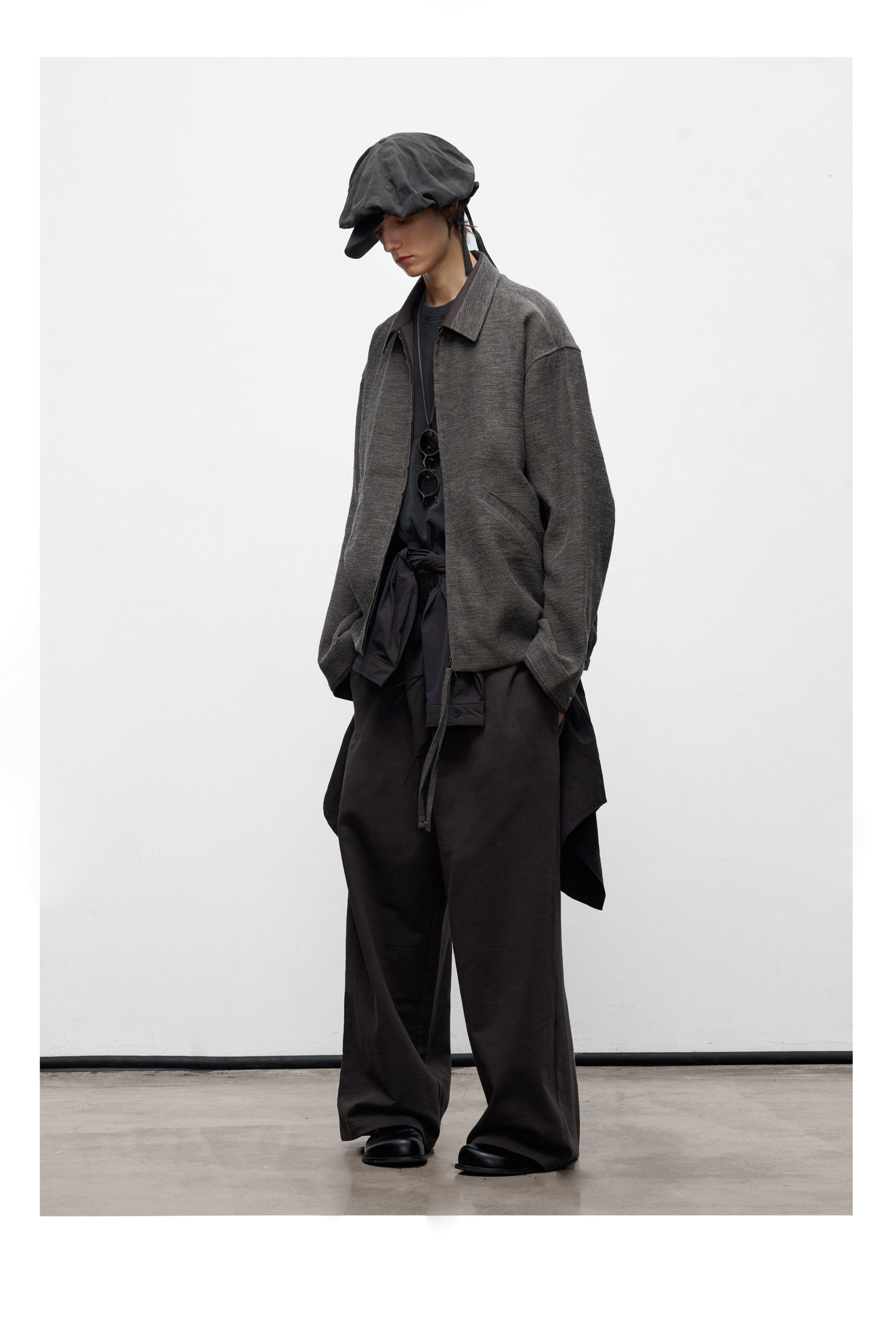 Pre-dyed Zipper Jacket