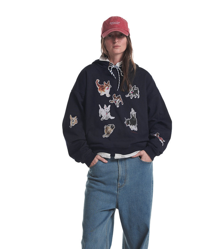 Printed Fleece Hoodie