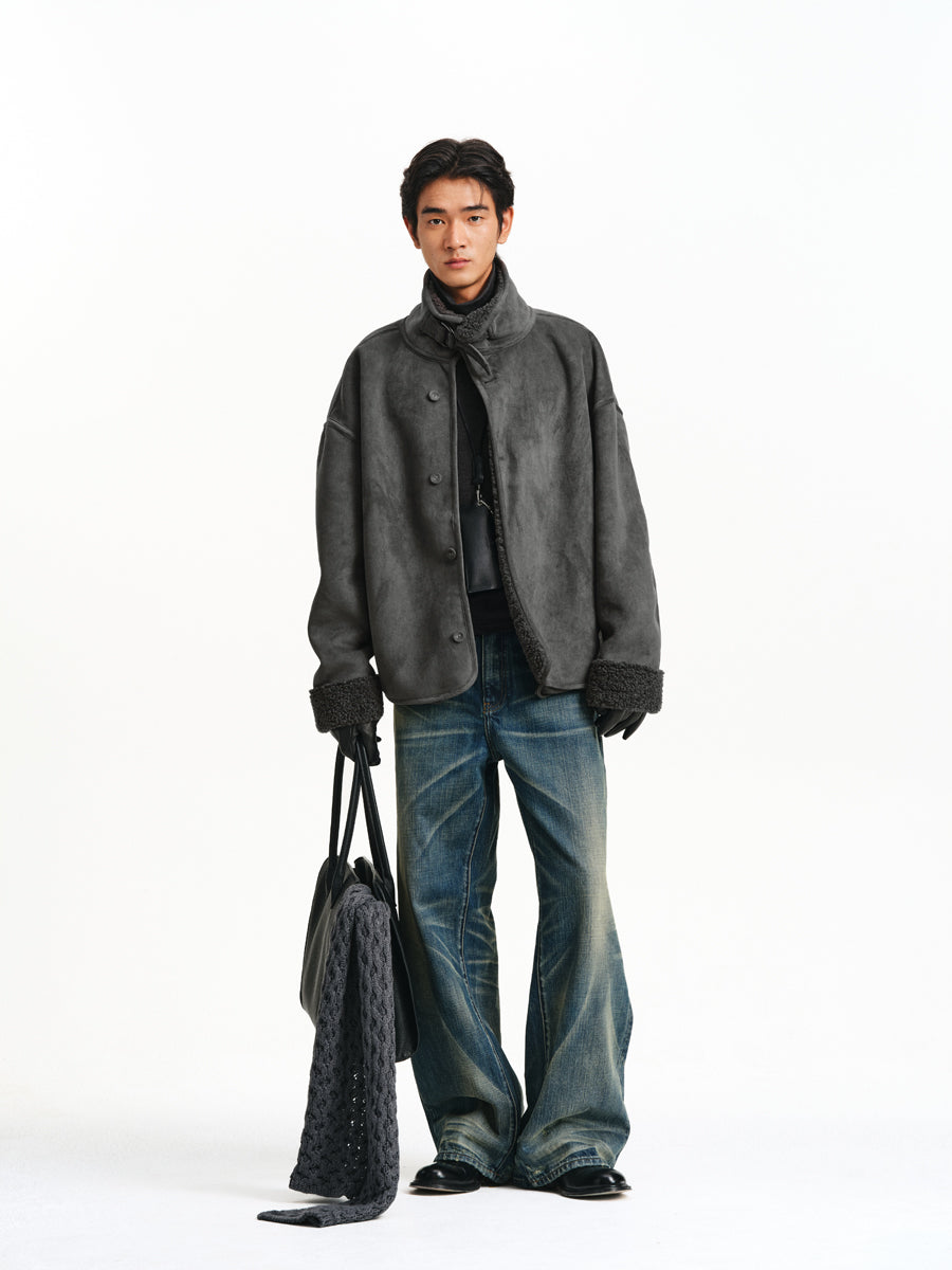 Suede &amp; Fur Jacket