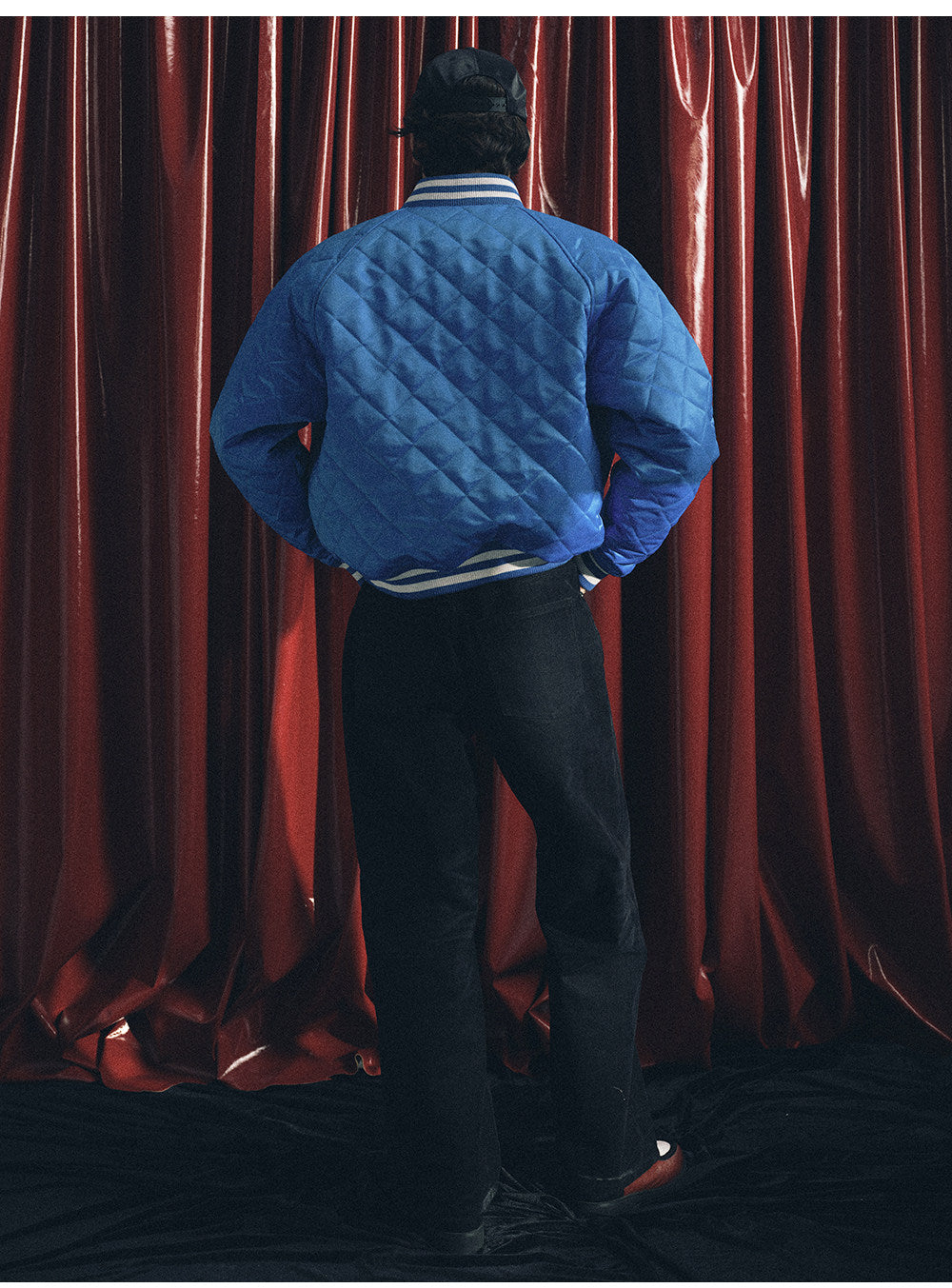 Distressed Straight-Leg Casual Pants