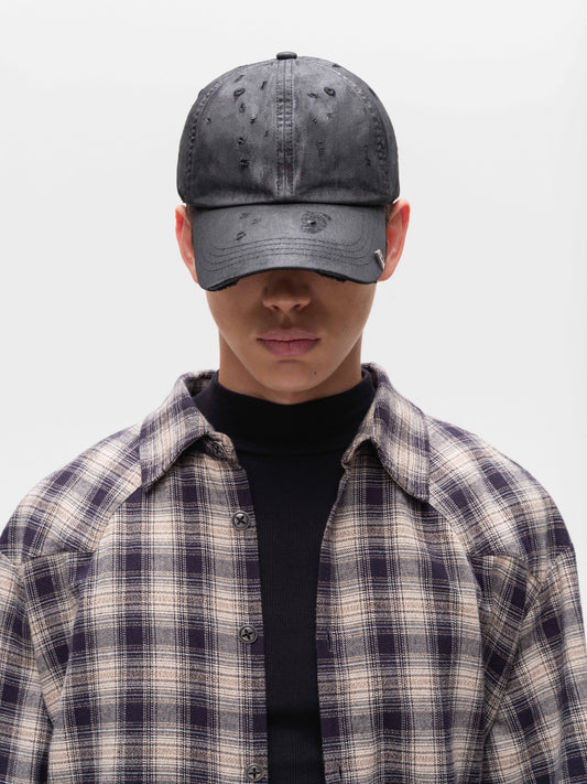 Wax-Finished Baseball Cap