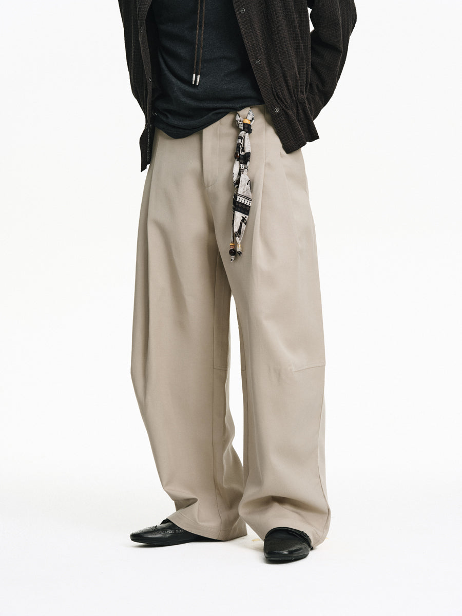 Cotton Blend Casual Pants