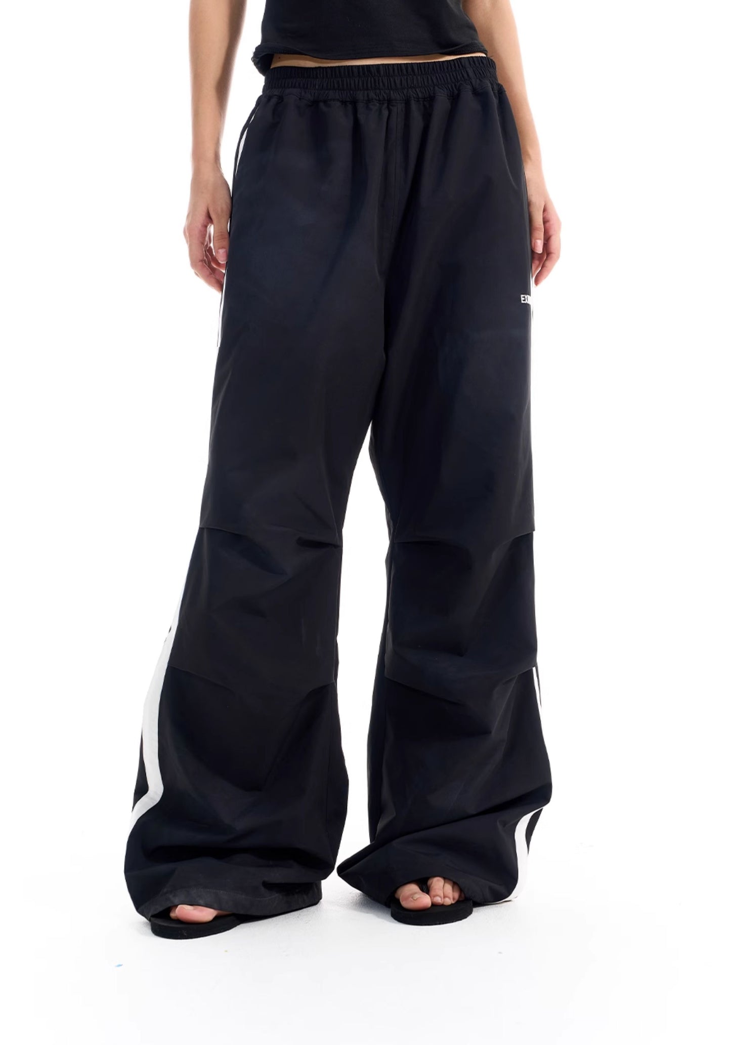 Damage Pleated Casual Pants