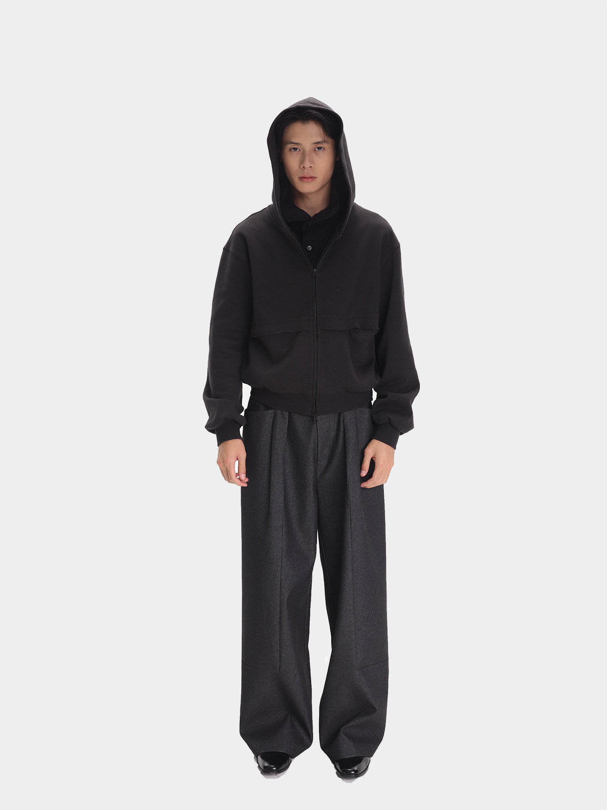 Casual Pants with Waist Pleats