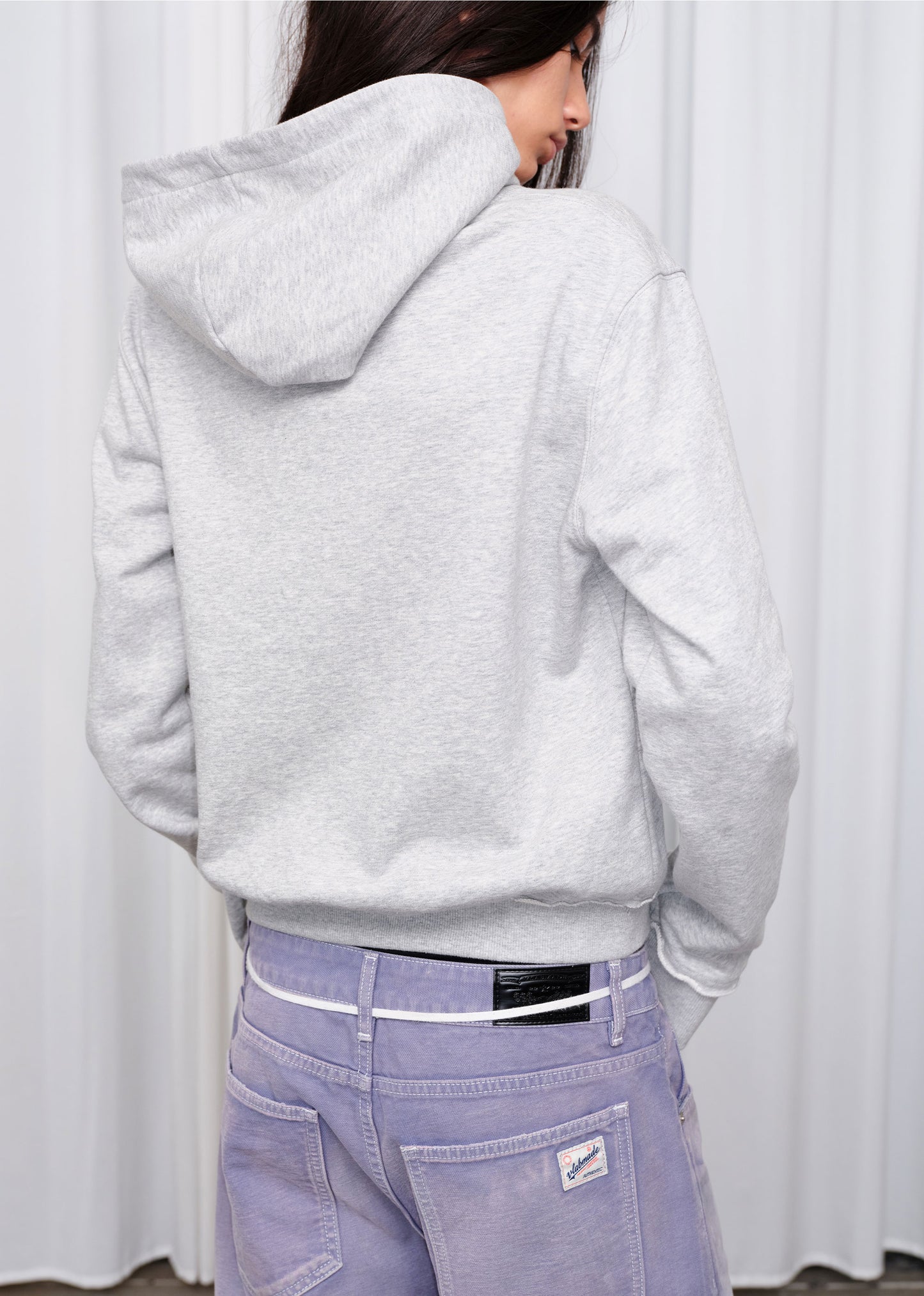 Vintage-Style Whiskered Denim Pants