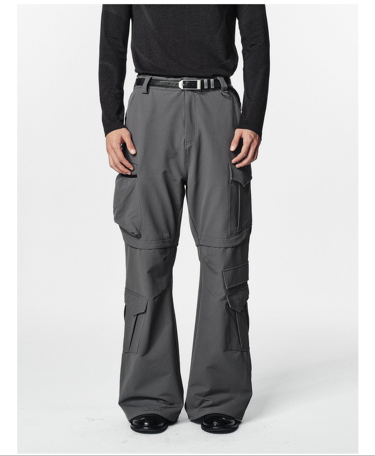 9-Pocket Straight-Leg Casual Pants