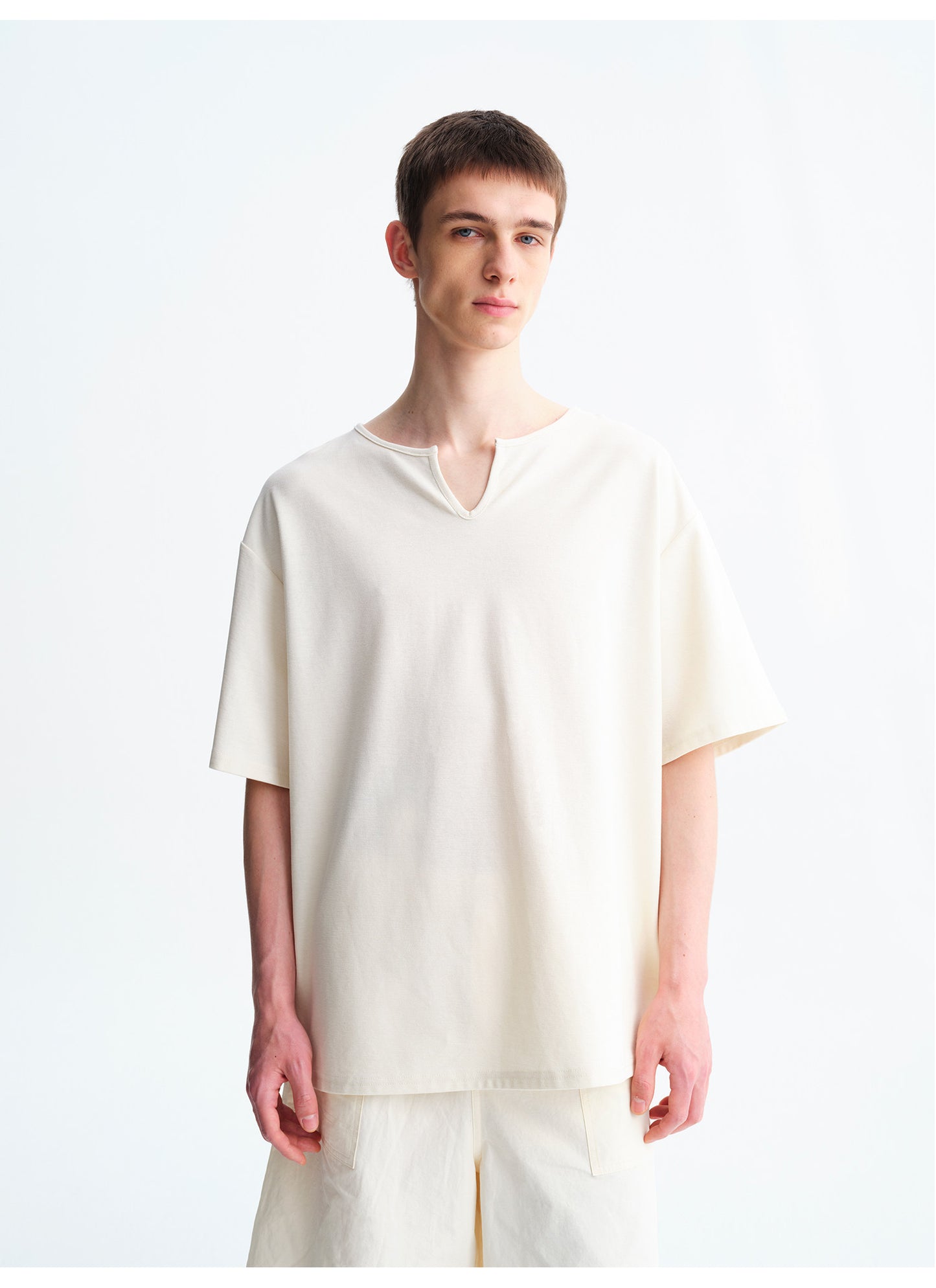 Matt-Finish Loose-Fit T-Shirt