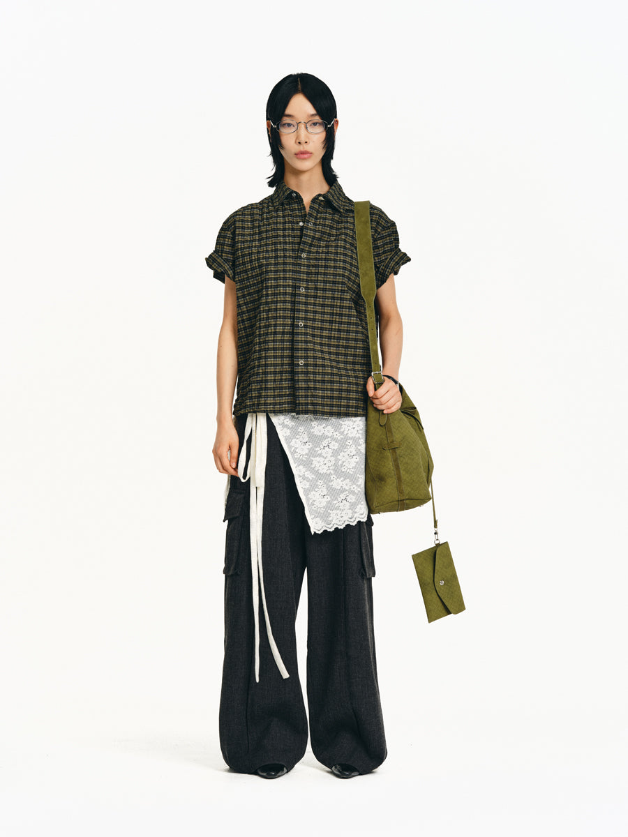 Elastic Pockets Casual Pants