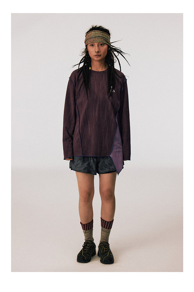 Washed Patchwork T-Shirt