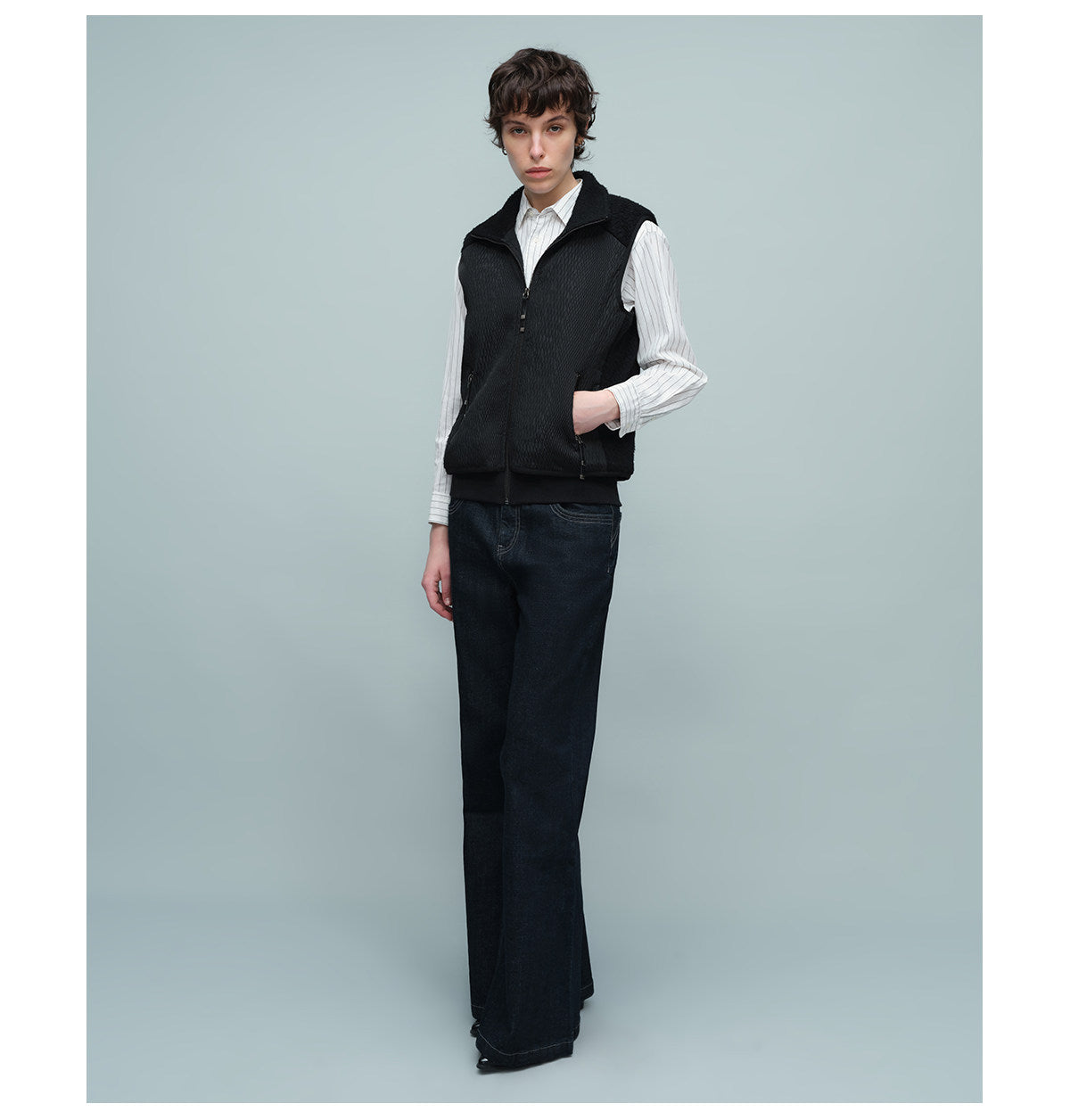 Crepe-Blend Vest