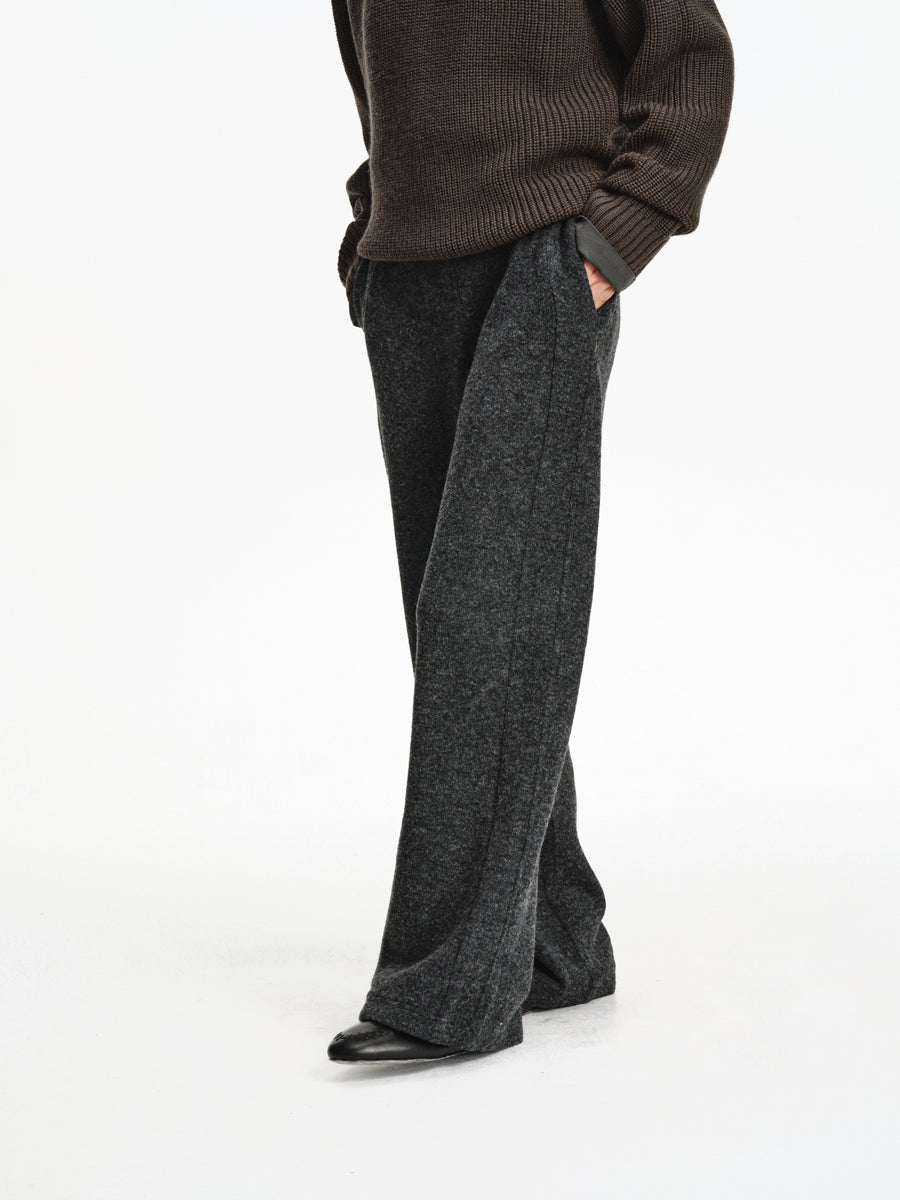 Drawstring Knit Casual Pants
