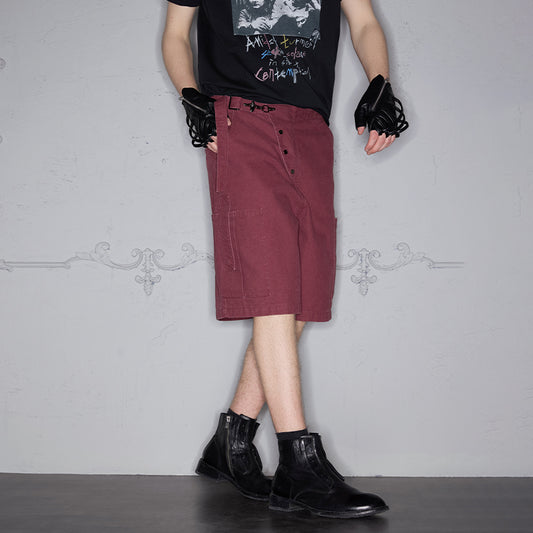 Flight Button Loose Shorts