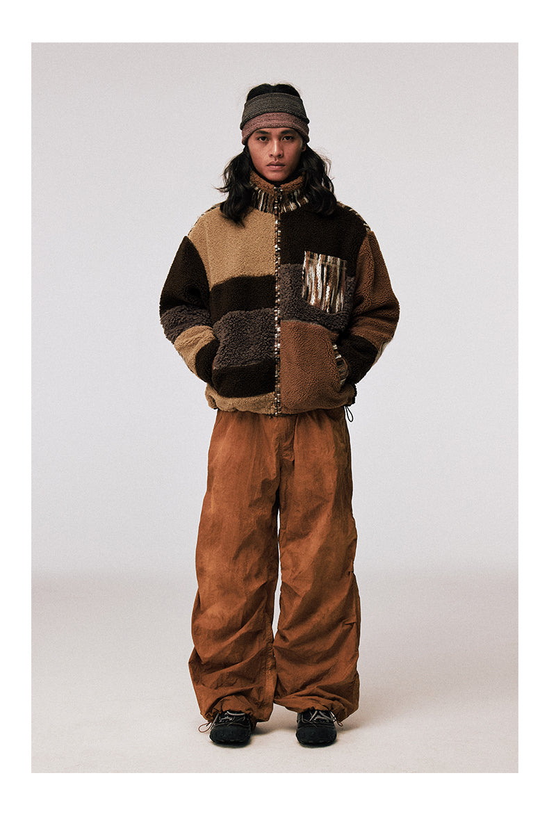 Lambswool Stand Collar Jacket