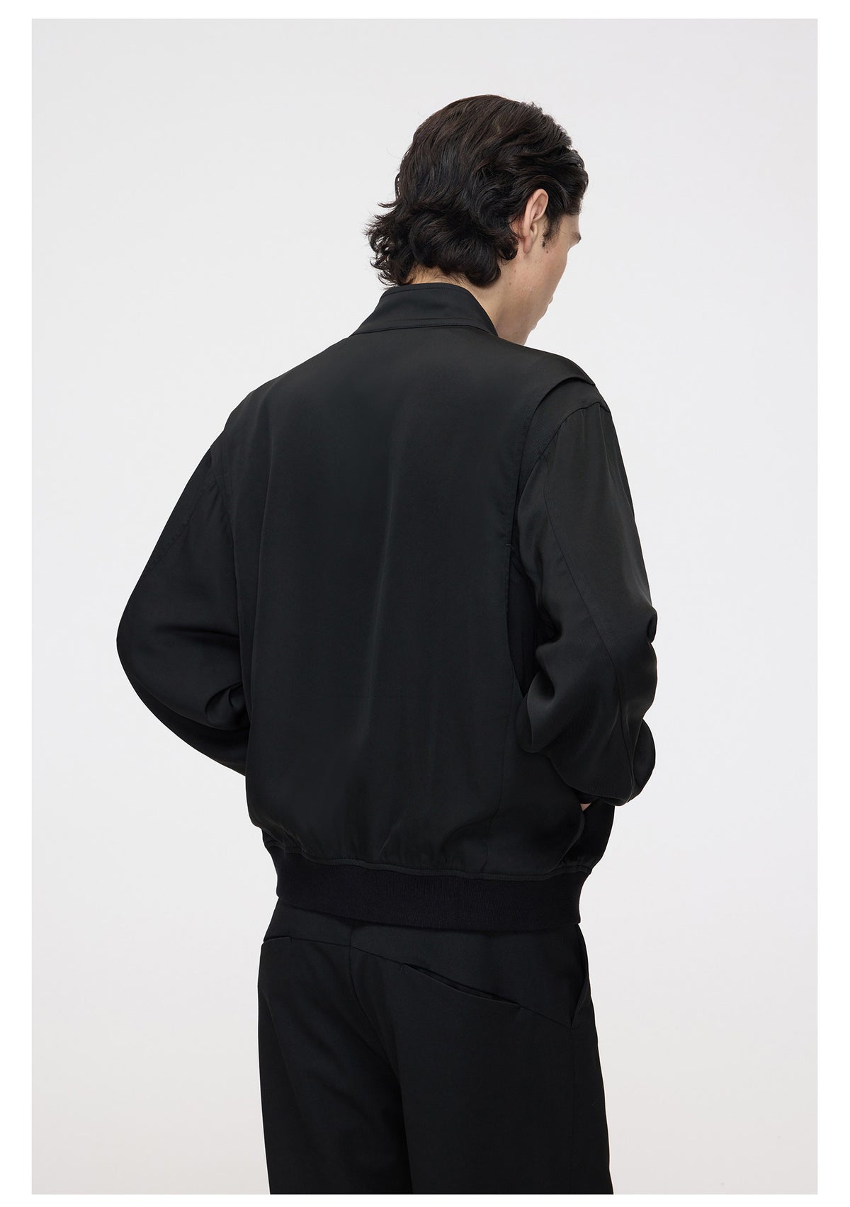 Casual Jacket with Double-Pocket Zipper